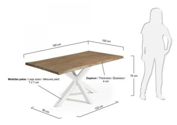 Обеденный стол La Forma ARYA 180 СМ C361M90-2