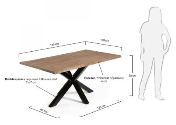 Обеденный стол La Forma ARYA 180 СМ C409M90-1