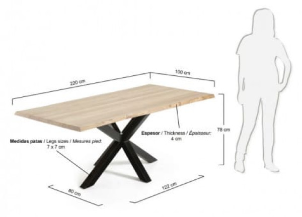 Обеденный стол La Forma ARYA 220 СМ C796M33-2