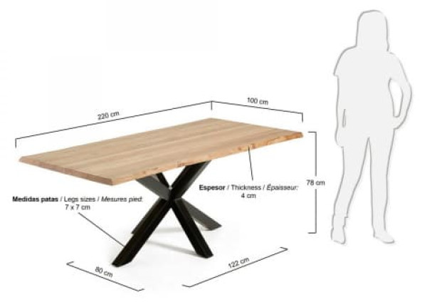 Обеденный стол La Forma ARYA 220 СМ C796M40-2