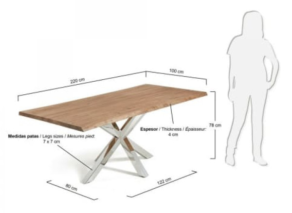 Обеденный стол La Forma ARYA 220 СМ C797M90-2