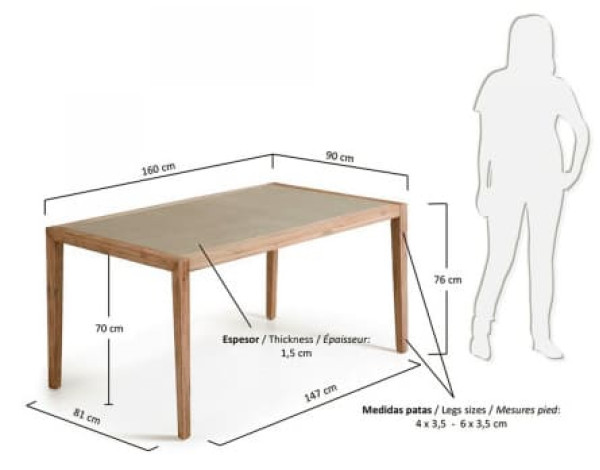 Обеденный стол La Forma CORVETTE C841PR03-2