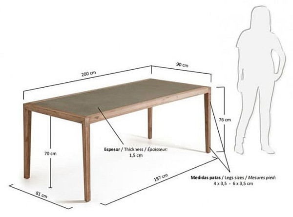 Обідній стіл La Forma CORVETTE C842PR03-1