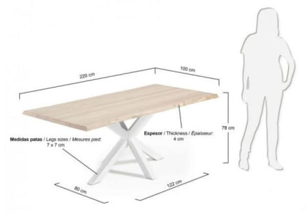 Обеденный стол La Forma ARYA 220 СМ CC0014M33-2