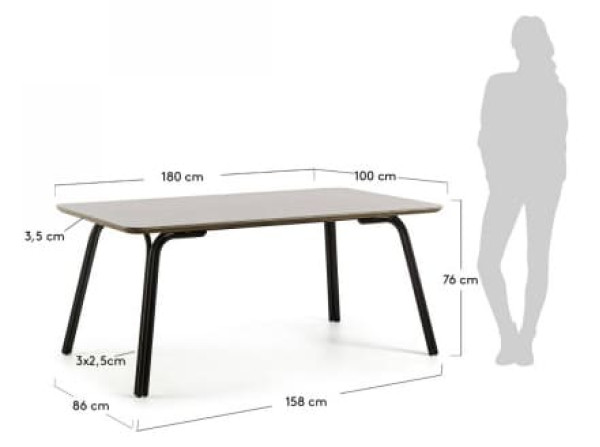 Обеденный стол La Forma BERNON CC0553PR14-2