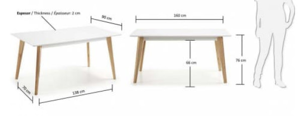 Обеденный стол La Forma MEETY Y007L05-1