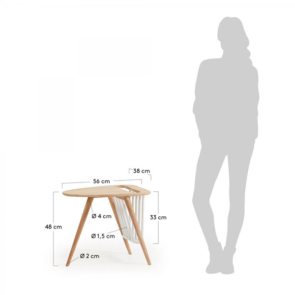 Кавовий стіл La Forma HAKA CC0353M33-4