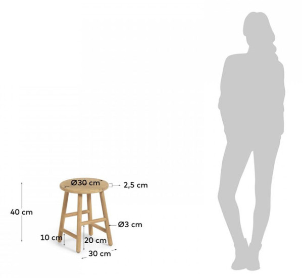 Приставной столик La Forma Huara CC2017M46-4