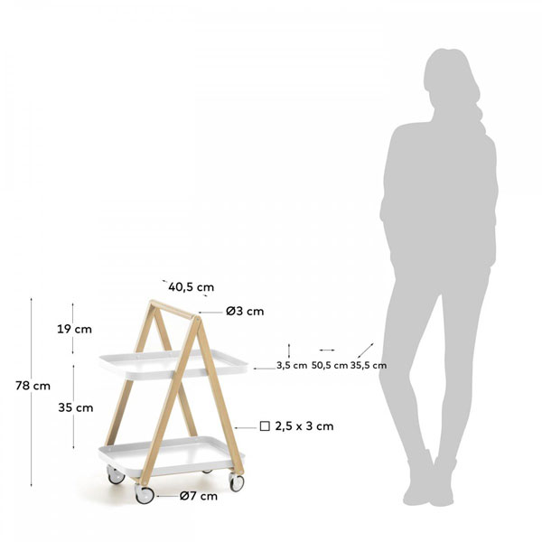 Кавовий стіл La Forma Kunti AA4494R05-5