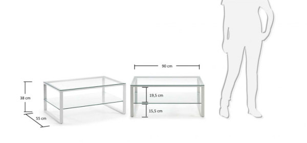 Кавовий стіл La Forma NAVIS C348C07-3