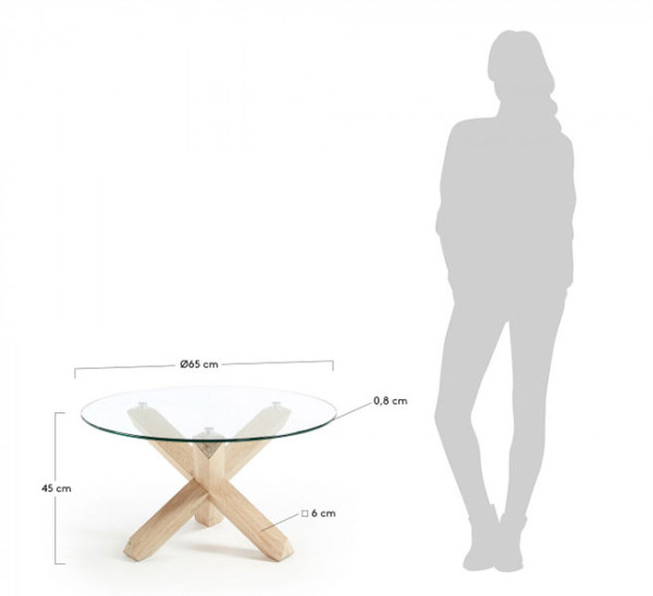 Кавовий стіл La Forma NORI CC0741C07 Кавовий стіл La Forma NORI CC0741C07-6