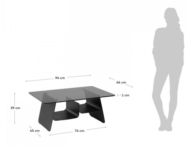 Кавовий стіл La Forma Oseye CC1989C15-4