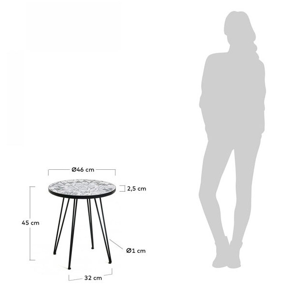 Кавовий стіл La Forma Oswalda CC1219K05-5