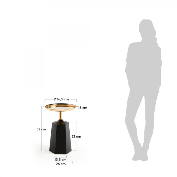 Кавовий стіл La Forma PLAMP AA3024R53-4