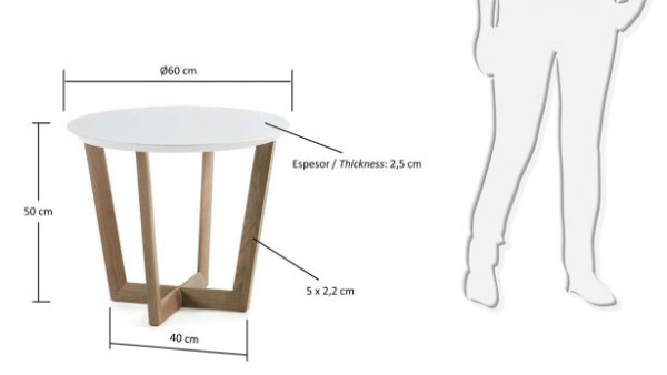 Кофейный стол La Forma RONDO C312L05-3