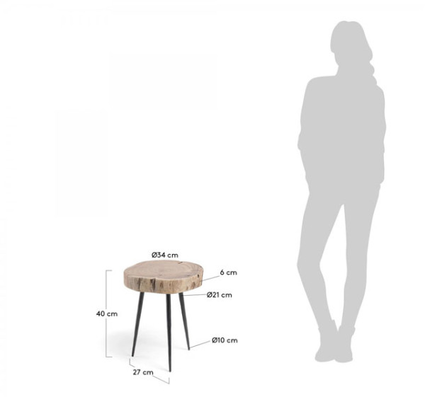 Кавовий стіл La Forma ROUSY CC0408M43-4