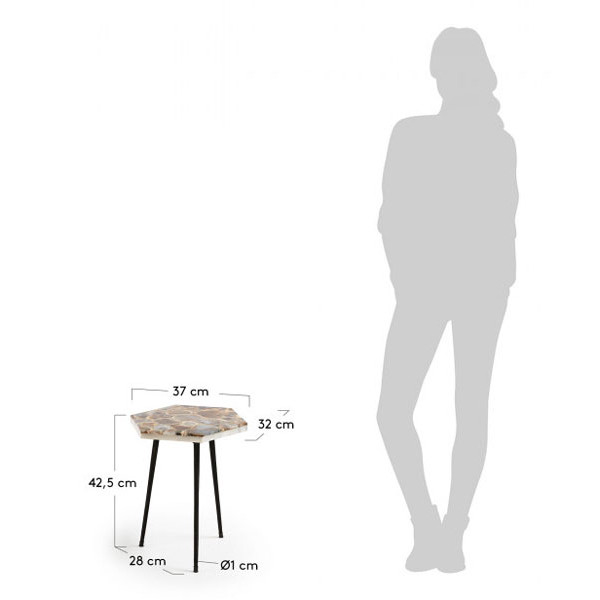 Кавовий стіл La Forma RUMMOR CC0895PR15-2