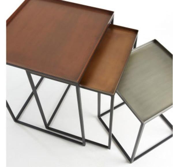 Набір із 3-х кавових столів La Forma VERTIG F AA0144R35-1