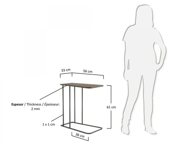 Кавовий стіл La Forma VERTIG G AA0145R54-3