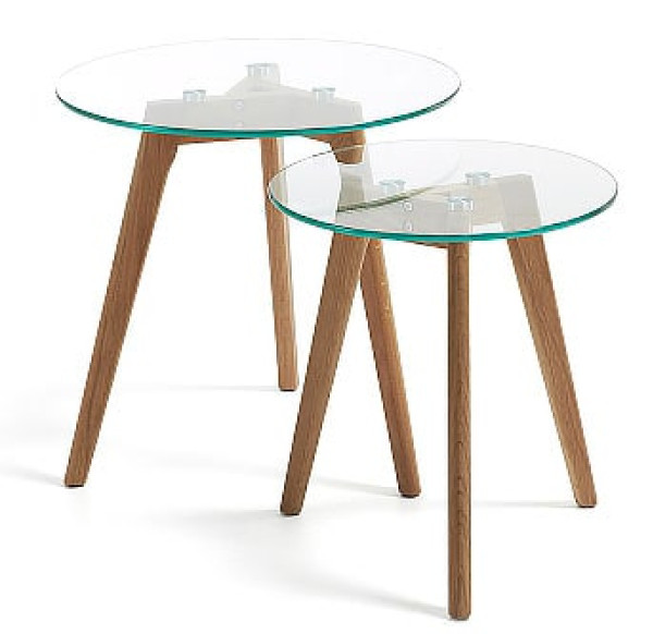 Набір із 2-х кавових столів La Forma BRICK C603C07-0