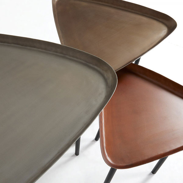 Набір із 3-х кавових столів La Forma ITTA AA0909R35-1