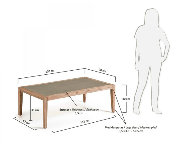 Кавовий стіл La Forma CORVETTE C843PR03-5