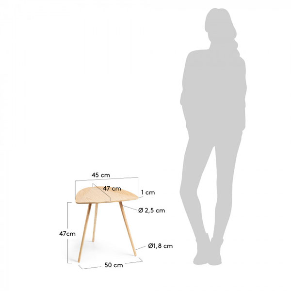 Кавовий стіл La Forma DAMARIS CC0769M40-4