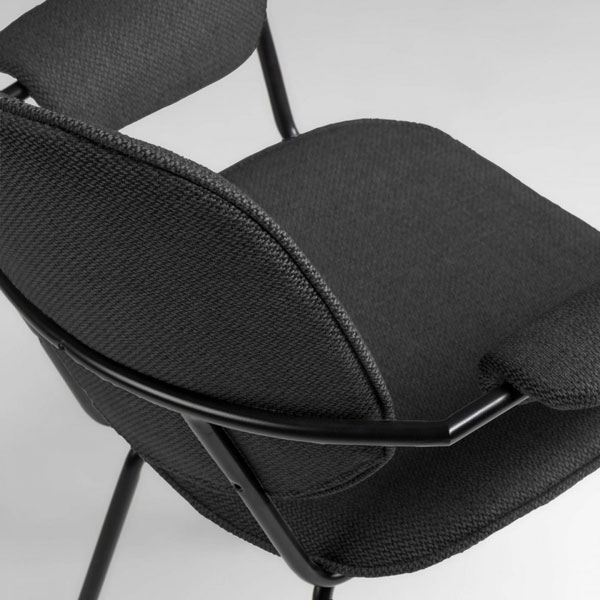 Стілець La Forma Naiquen Темно-сірий-3