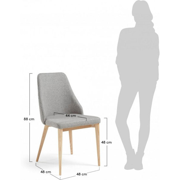 Стілець La Forma ROXIE Сірий CC0079JQ03-6