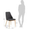 Стілець La Forma ROXIE Сірий CC0079JQ15-1-thumb