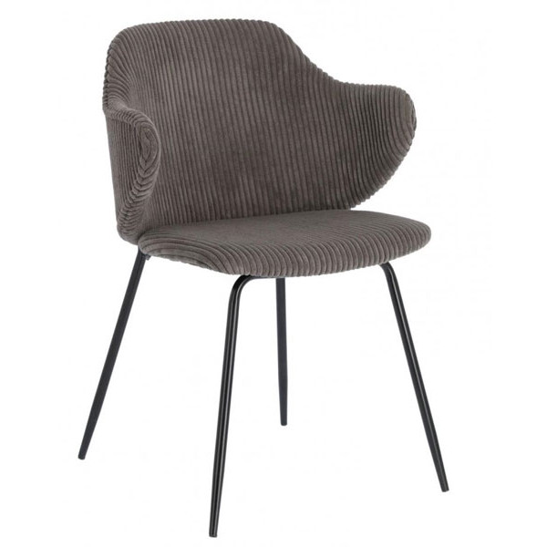 Стул La Forma Suanne Темно-серый вельвет-0