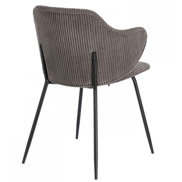 Стул La Forma Suanne Темно-серый вельвет-1