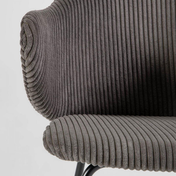 Стул La Forma Suanne Темно-серый вельвет-2