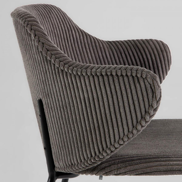 Стул La Forma Suanne Темно-серый вельвет-3