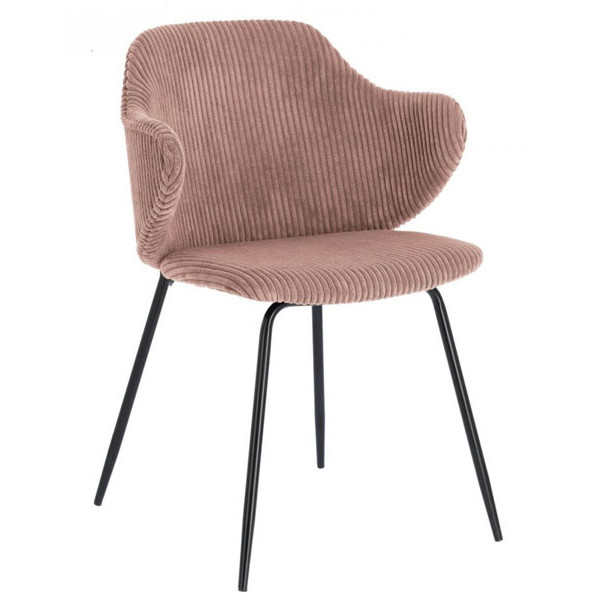 Стілець La Forma Suanne Рожевий вельвет-0