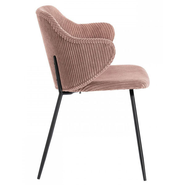 Стілець La Forma Suanne Рожевий вельвет-1