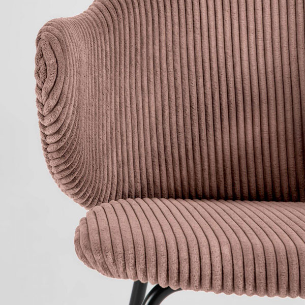 Стілець La Forma Suanne Рожевий вельвет-4