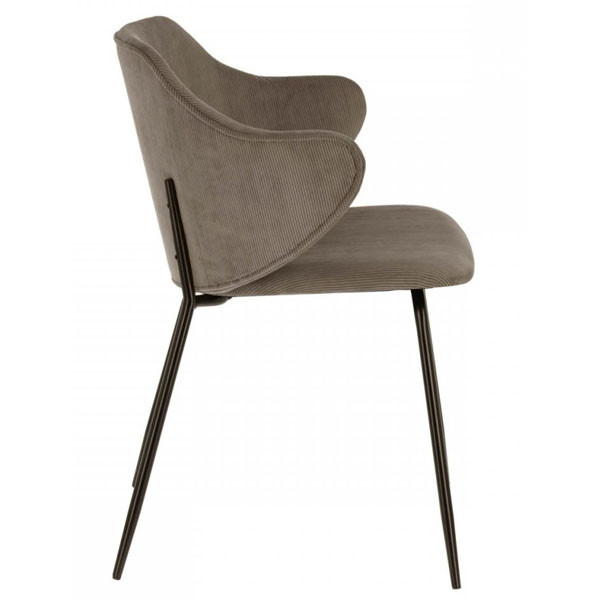 Стілець La Forma Suanne Сірий вельвет-1