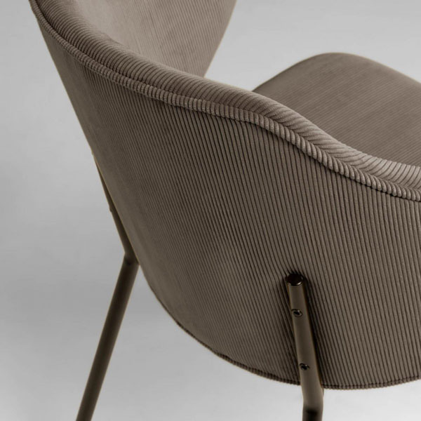 Стілець La Forma Suanne Сірий вельвет-3