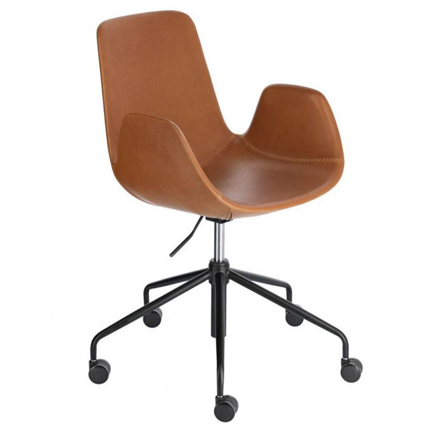 Стілець на коліщатках La Forma YASMIN Коричневий-0