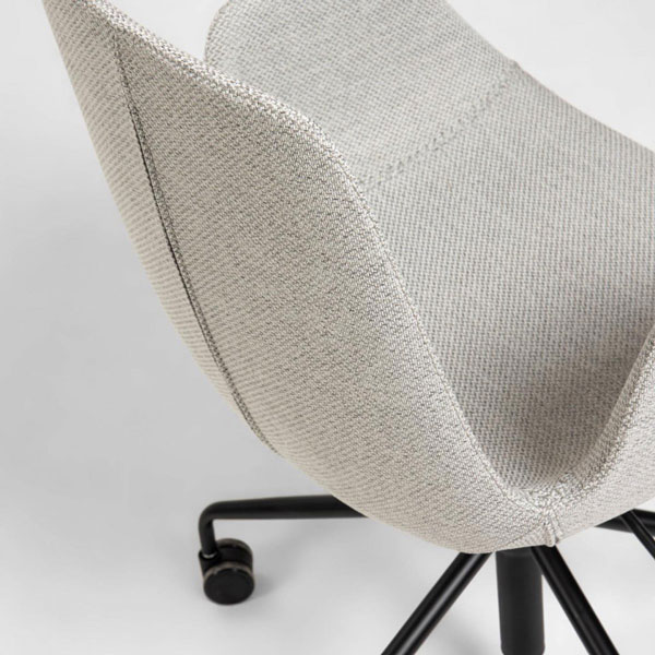 Стул на колесиках La Forma YASMIN Светло-серый-3