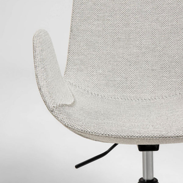 Стул на колесиках La Forma YASMIN Светло-серый-4