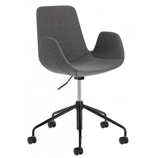 Стілець на коліщатках La Forma YASMIN Темно-сірий-0