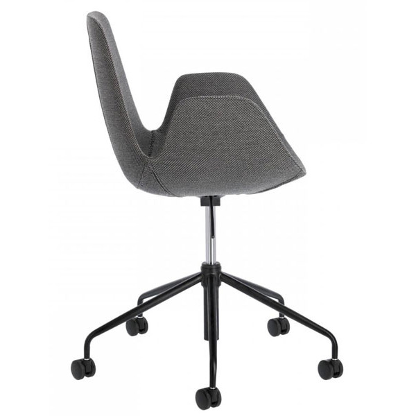 Стілець на коліщатках La Forma YASMIN Темно-сірий-1