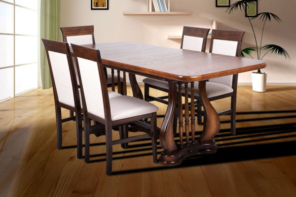 Розкладний обідній стіл Мікс-меблі Арфа Горіх-3