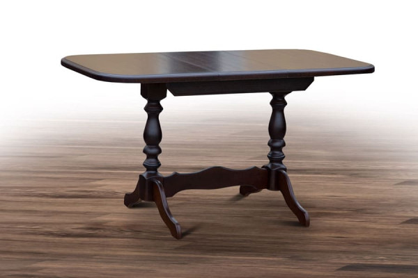 Раскладной обеденный cтол Микс-мебель Аврора Темный орех-1