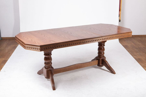 Розкладний обідній стіл Мікс-меблі Буковель Горіх-1