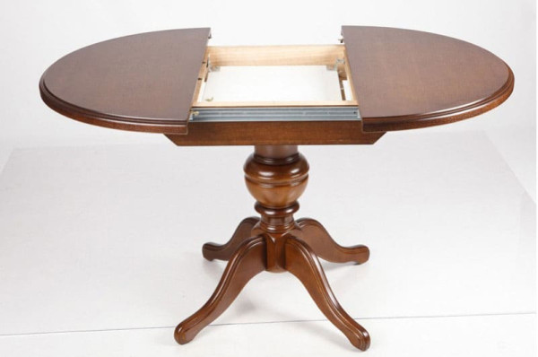 Раскладной обеденный cтол Микс-мебель Гермес Темный орех-3