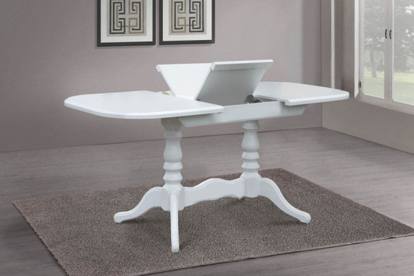 Раскладной обеденный cтол Микс-мебель Шервуд Белый-1