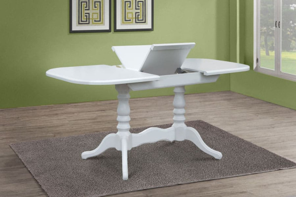 Раскладной обеденный cтол Микс-мебель Шервуд Белый-2